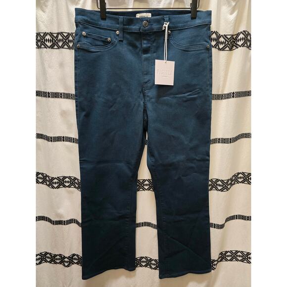 pistola Denim - NWT Pistola High Rise Crop Boot dark green stretch jeans size 32